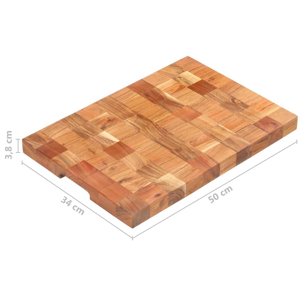 Tagliere 50x34x3,8 cm in Legno Massello di Acacia | homemem39