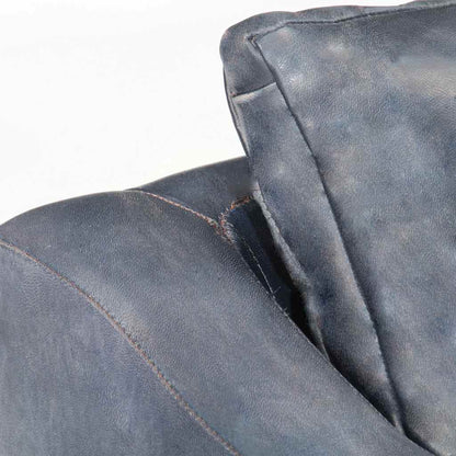 Poltrona Cabriolet Grigia in Vera Pelle | homemem39