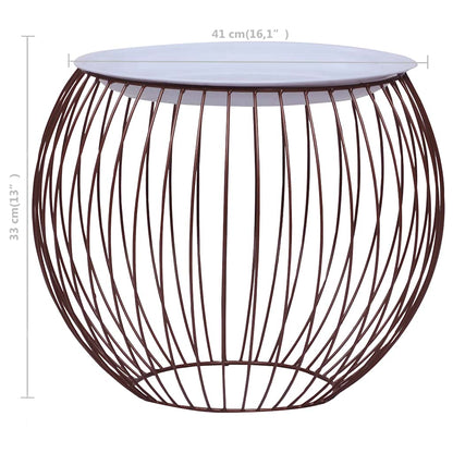 Tavolino da Salotto Oro Ø 41 cm