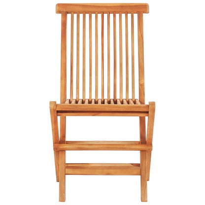 Set da Pranzo da Esterno Pieghevole 5 pz Legno Massello di Teak | homemem39