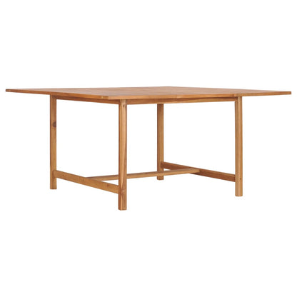 Tavolo da Giardino 150x150x76 cm in Legno Massello di Teak