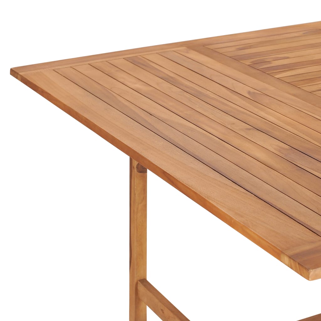 Tavolo da Giardino 150x150x76 cm in Legno Massello di Teak