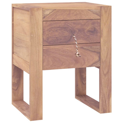 Comodino 40x30x50 cm in Legno Massello di Teak | homemem39