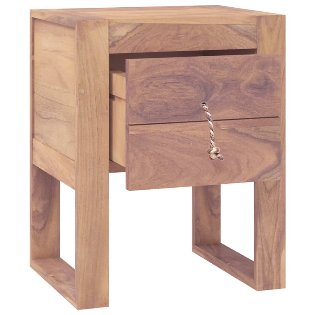 Comodino 40x30x50 cm in Legno Massello di Teak | homemem39