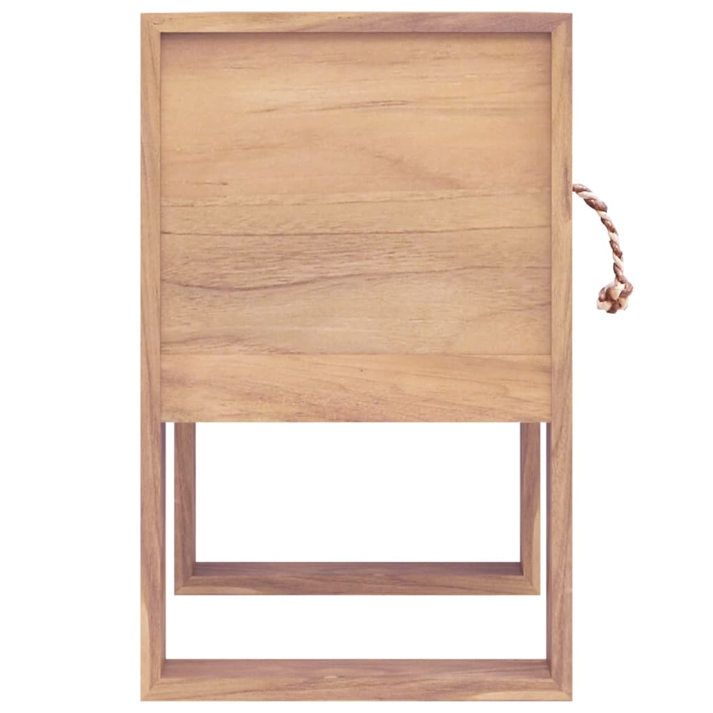 Comodino 40x30x50 cm in Legno Massello di Teak | homemem39