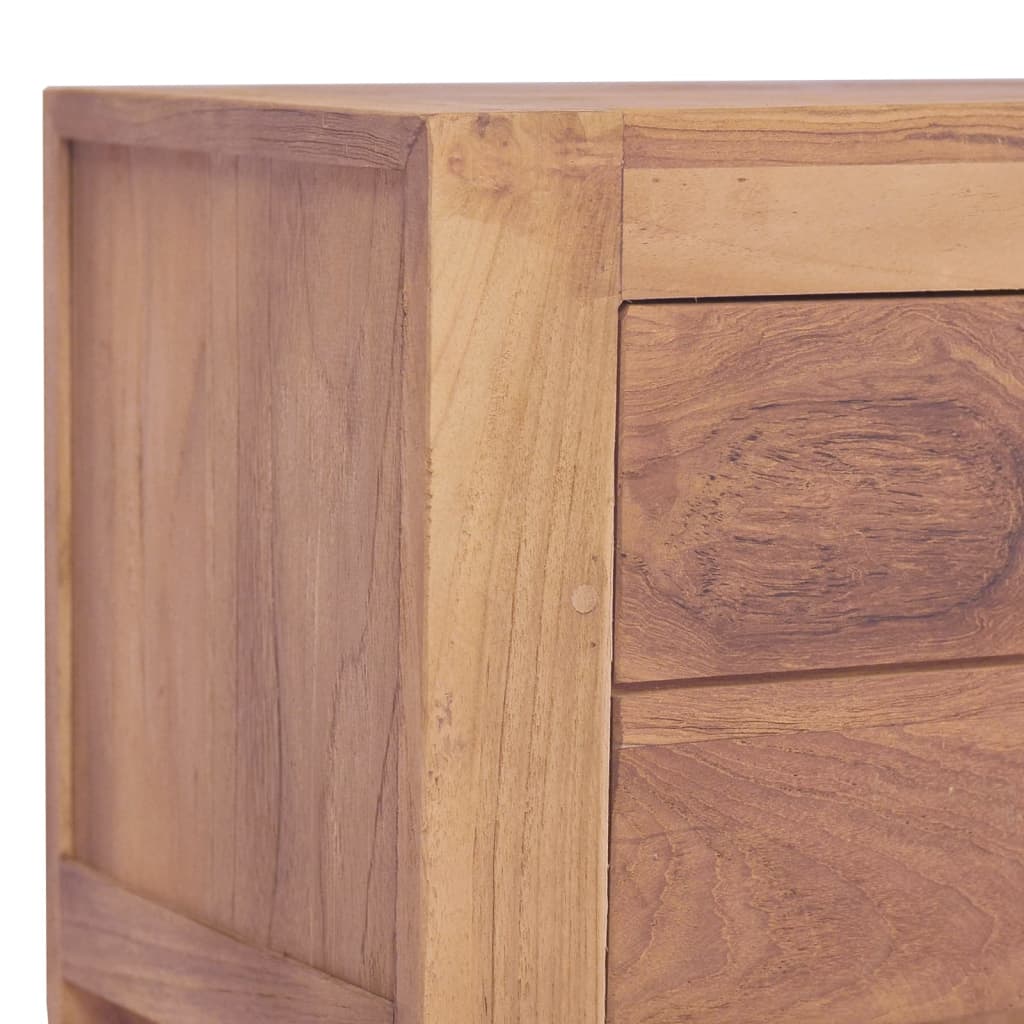 Comodino 40x30x50 cm in Legno Massello di Teak | homemem39