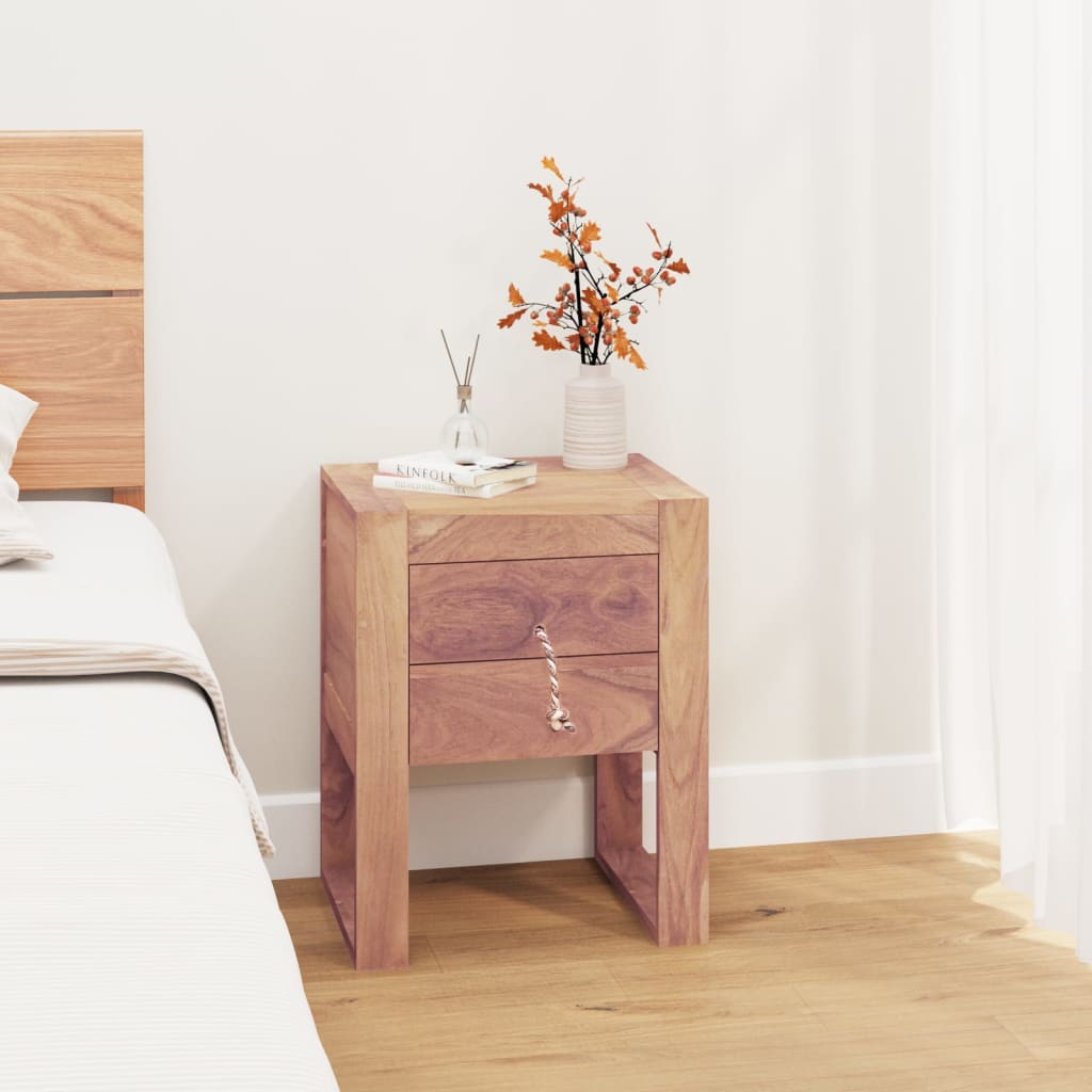 Comodino 40x30x50 cm in Legno Massello di Teak | homemem39