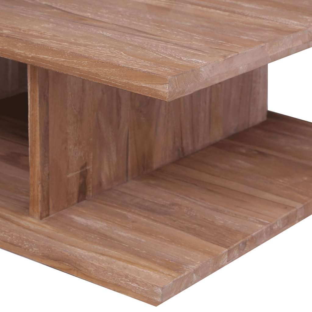 Tavolino da Salotto 70x70x30 cm in Legno Massello di Teak | homemem39