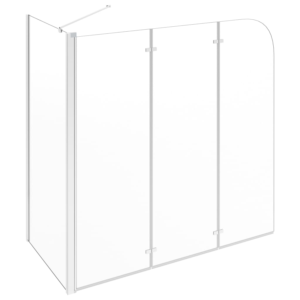 Cabina da Bagno 120x69x130 cm in Vetro Temperato Trasparente
