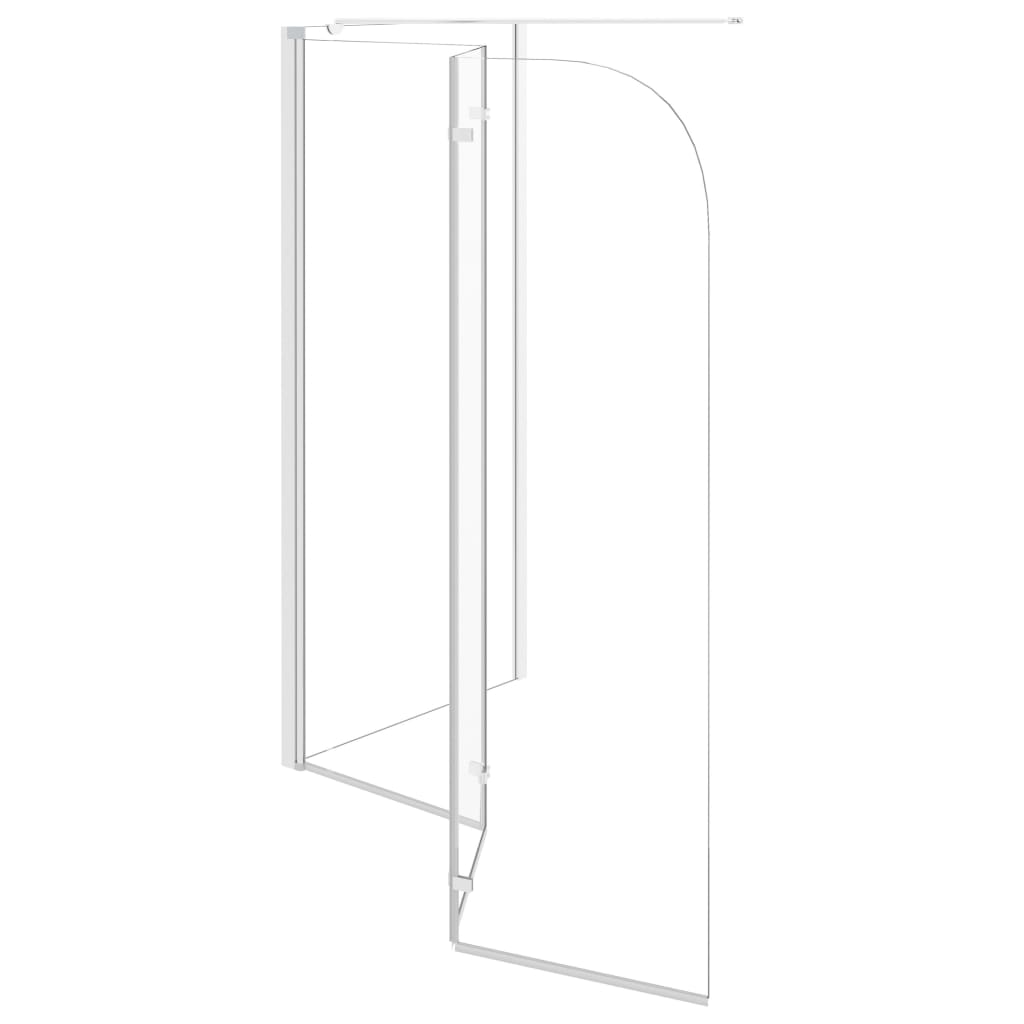 Cabina da Bagno 120x69x130 cm in Vetro Temperato Trasparente