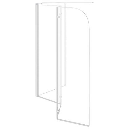 Cabina da Bagno 120x69x130 cm in Vetro Temperato Trasparente