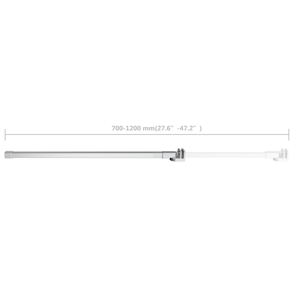 Braccio di Supporto per Doccia in Acciaio Inox 70-120 cm | homemem39