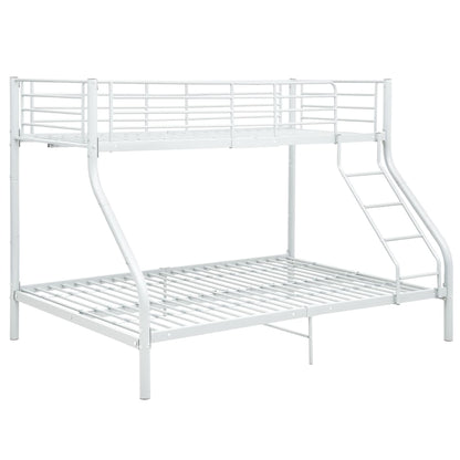 Letto a Castello Bianco in Metallo 140x200 cm/90x200 cm | homemem39