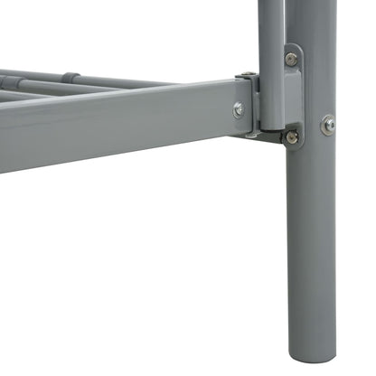 Letto a Castello Grigio in Metallo 90x200 cm | homemem39