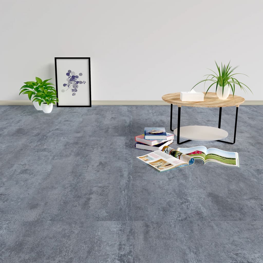 Listoni per Pavimenti Autoadesivi in PVC 5,11 m² Marmo Grigio - homemem39