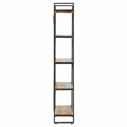 Libreria a 5 Ripiani 140x30x180 cm in Massello di Recupero