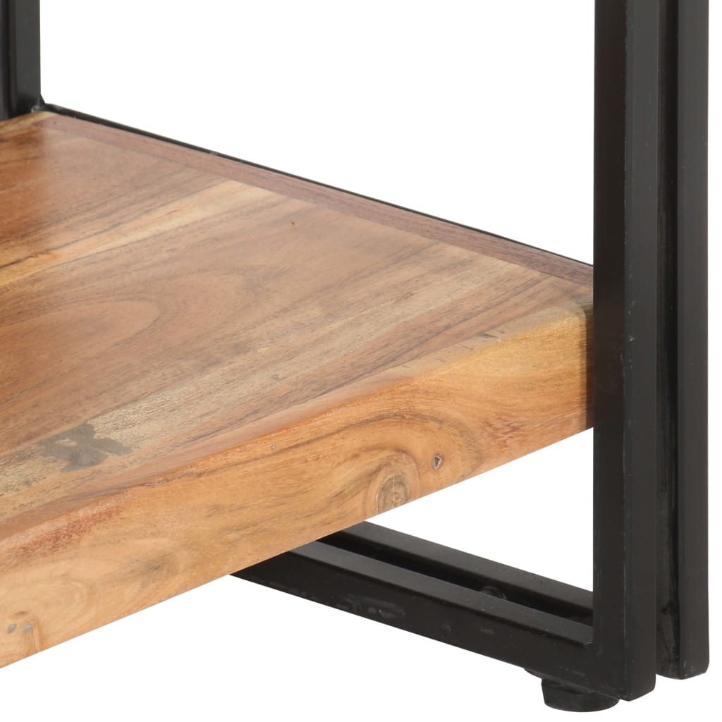 Libreria a 5 Ripiani 60x30x180 cm in Legno Massello di Acacia | homemem39