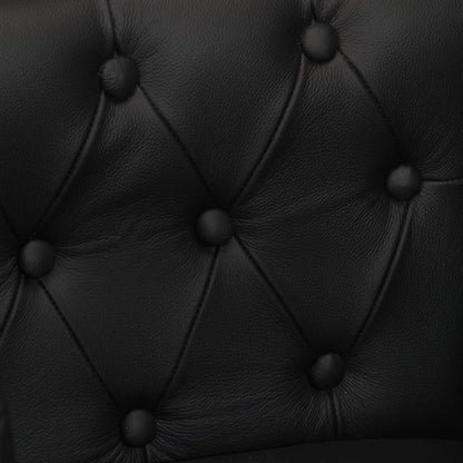 Poltrona Nera in Vera Pelle