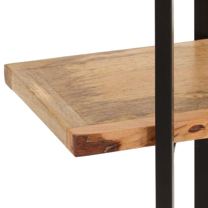 Libreria a 4 Livelli 160x35x160 cm in Legno Massello di Mango | homemem39