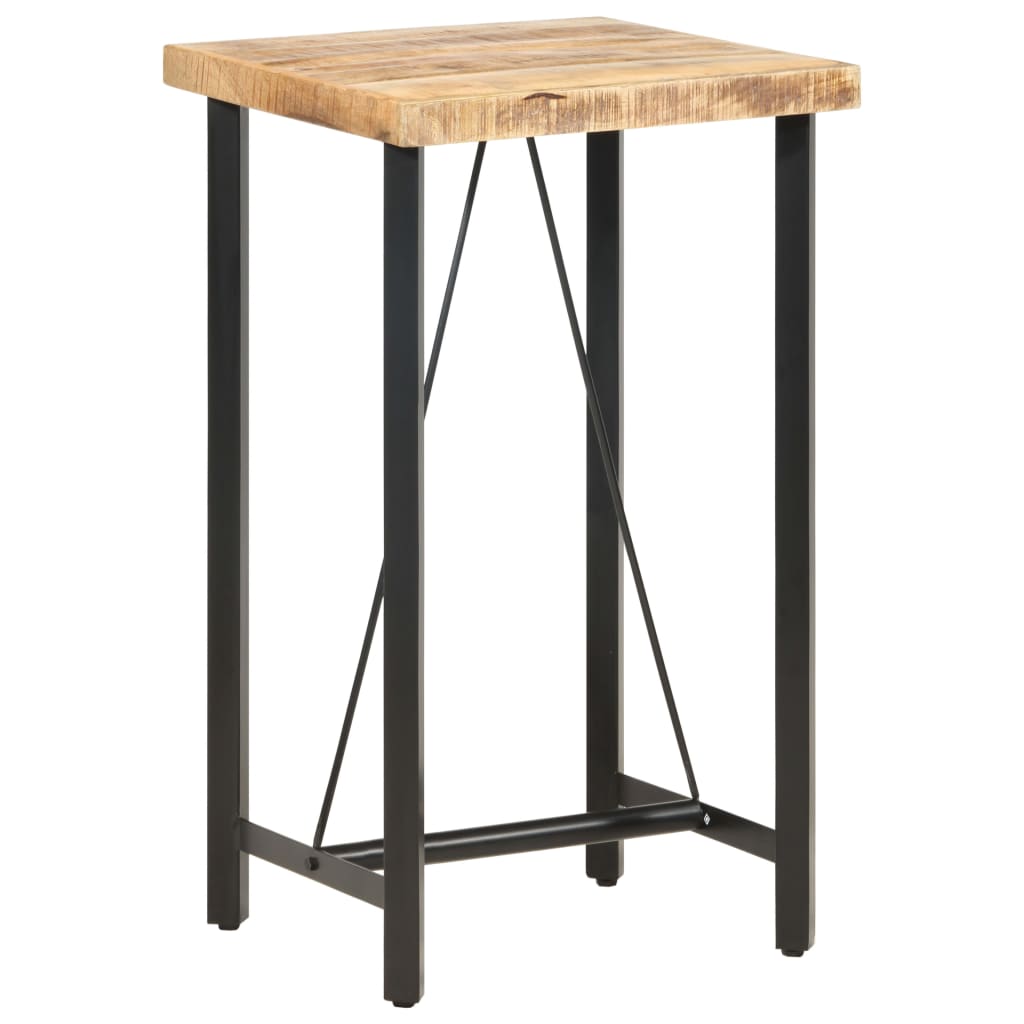 Tavolo da Bar 60x60x107 cm in Legno Ruvido di Mango | homemem39