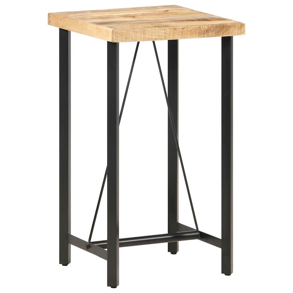 Tavolo da Bar 60x60x107 cm in Legno Ruvido di Mango