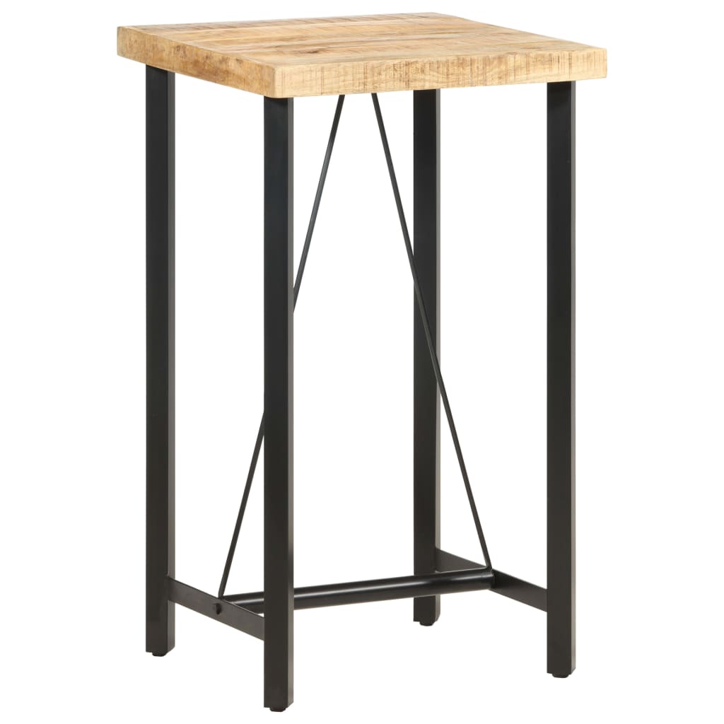 Tavolo da Bar 60x60x107 cm in Legno Ruvido di Mango | homemem39