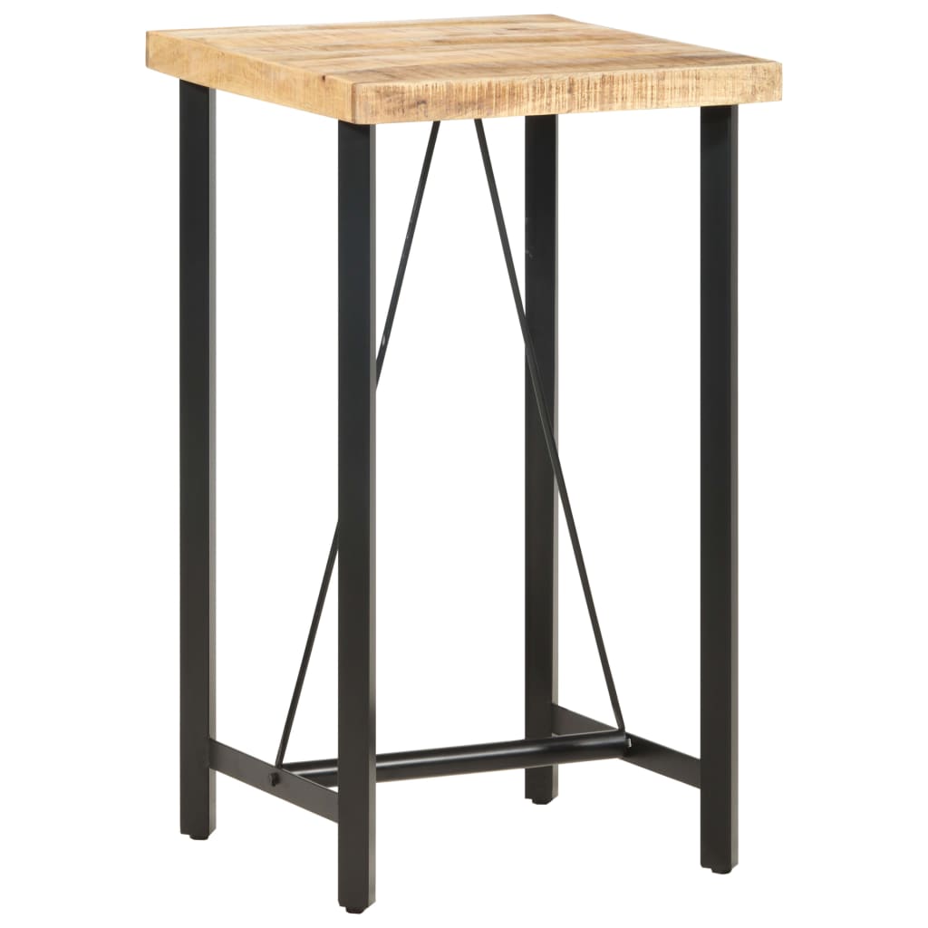 Tavolo da Bar 60x60x107 cm in Legno Ruvido di Mango | homemem39