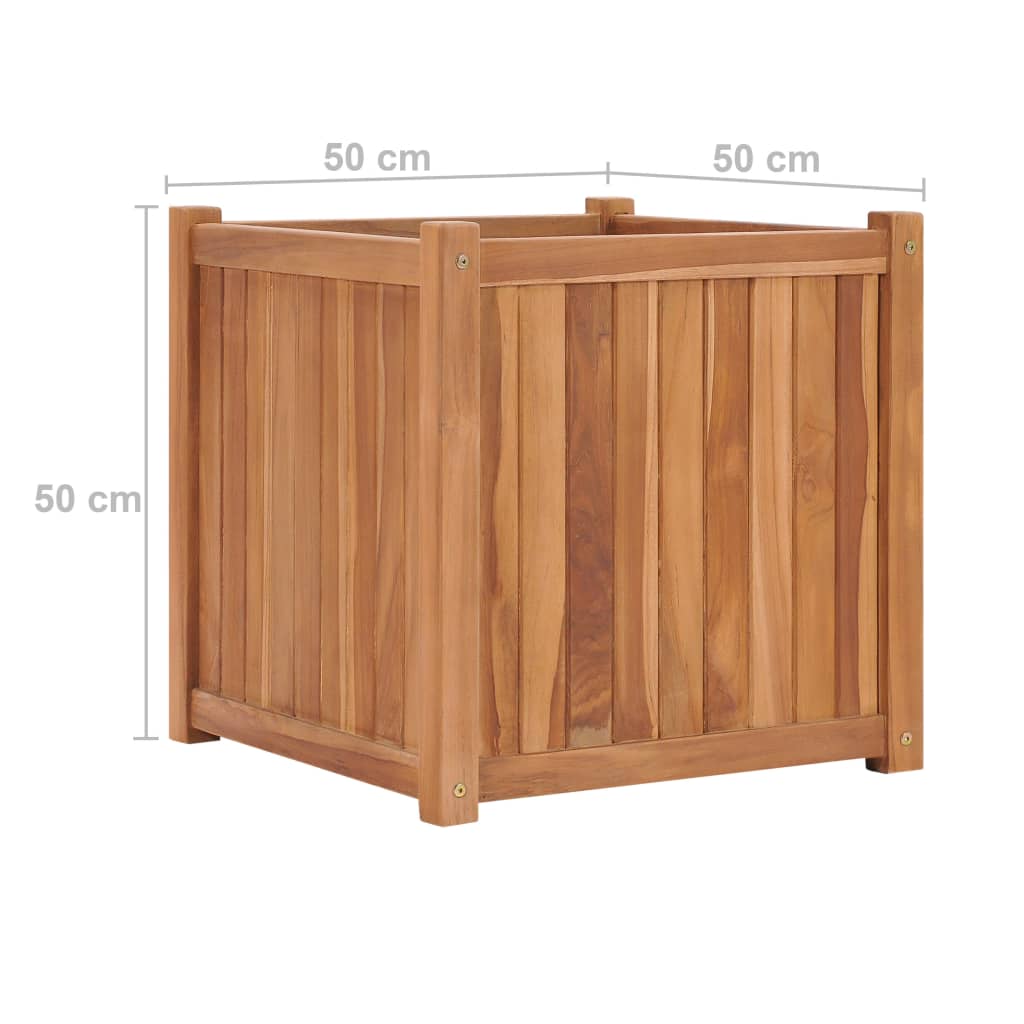 Letto Rialzato 50x50x50 cm in Legno Massello di Teak - homemem39