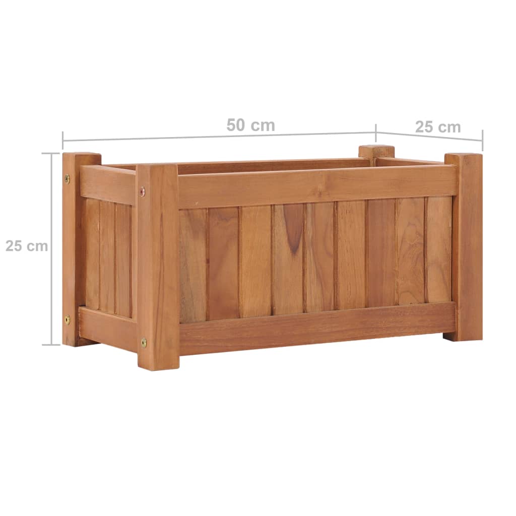 Letto Rialzato 50x25x25 cm in Legno Massello di Teak - homemem39