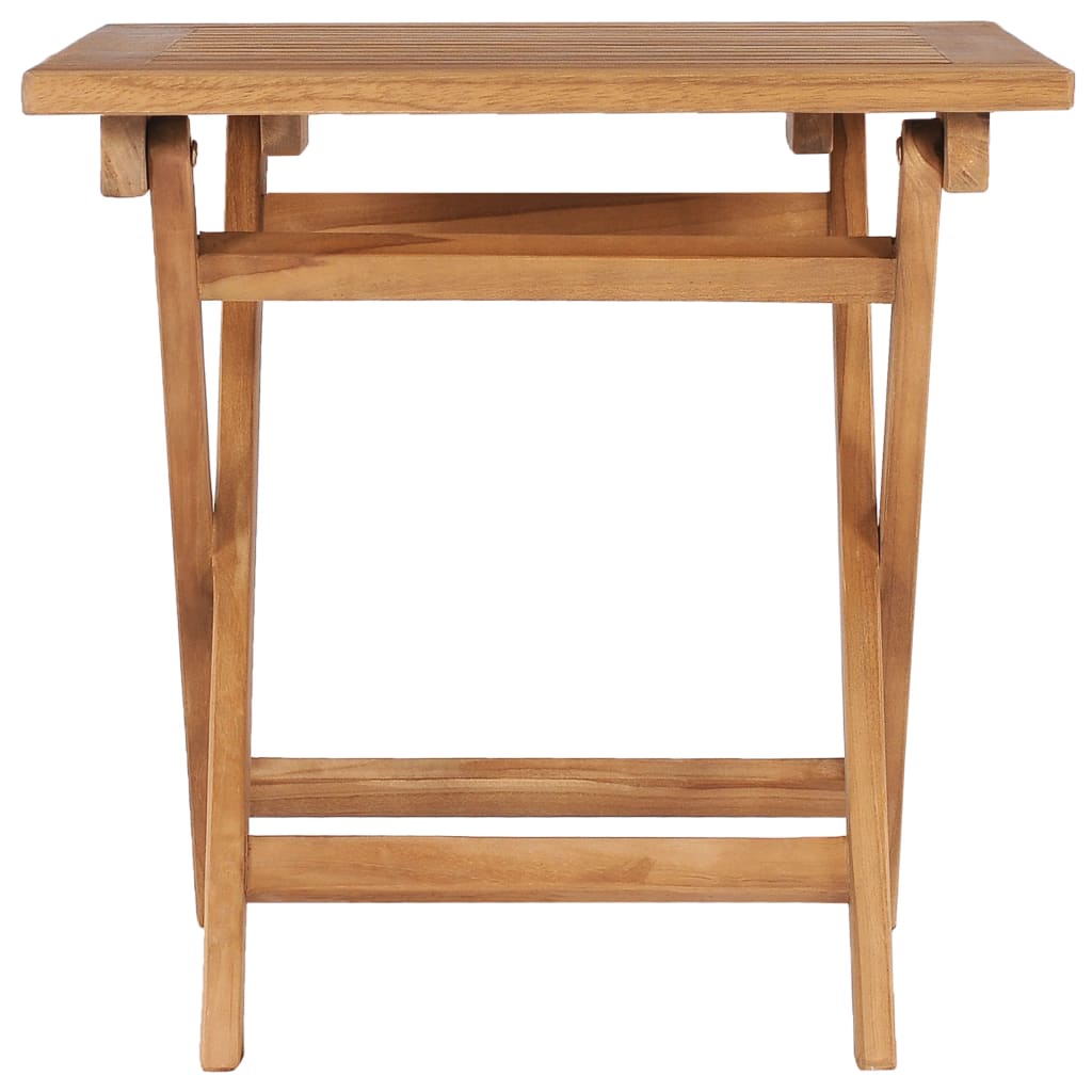 Folding Garden Table 45x45x45 cm in Teak Wood