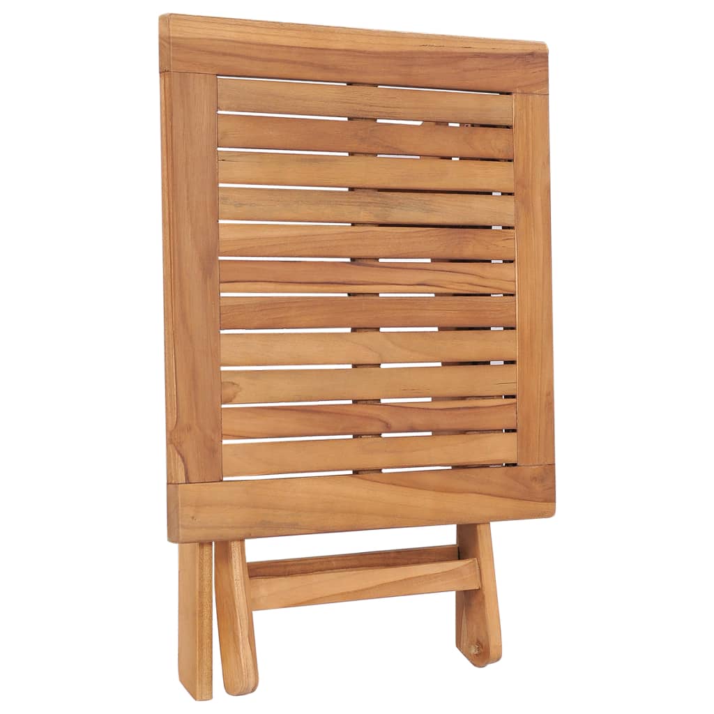 Tavolo da Giardino Pieghevole 45x45x45 cm in Legno di Teak