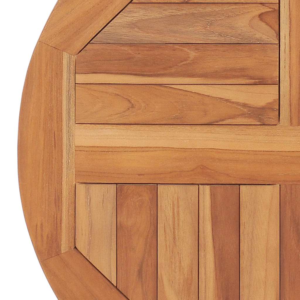 Piano Tavolo in Legno Massello di Teak Rotondo 2,5 cm 60 cm | homemem39