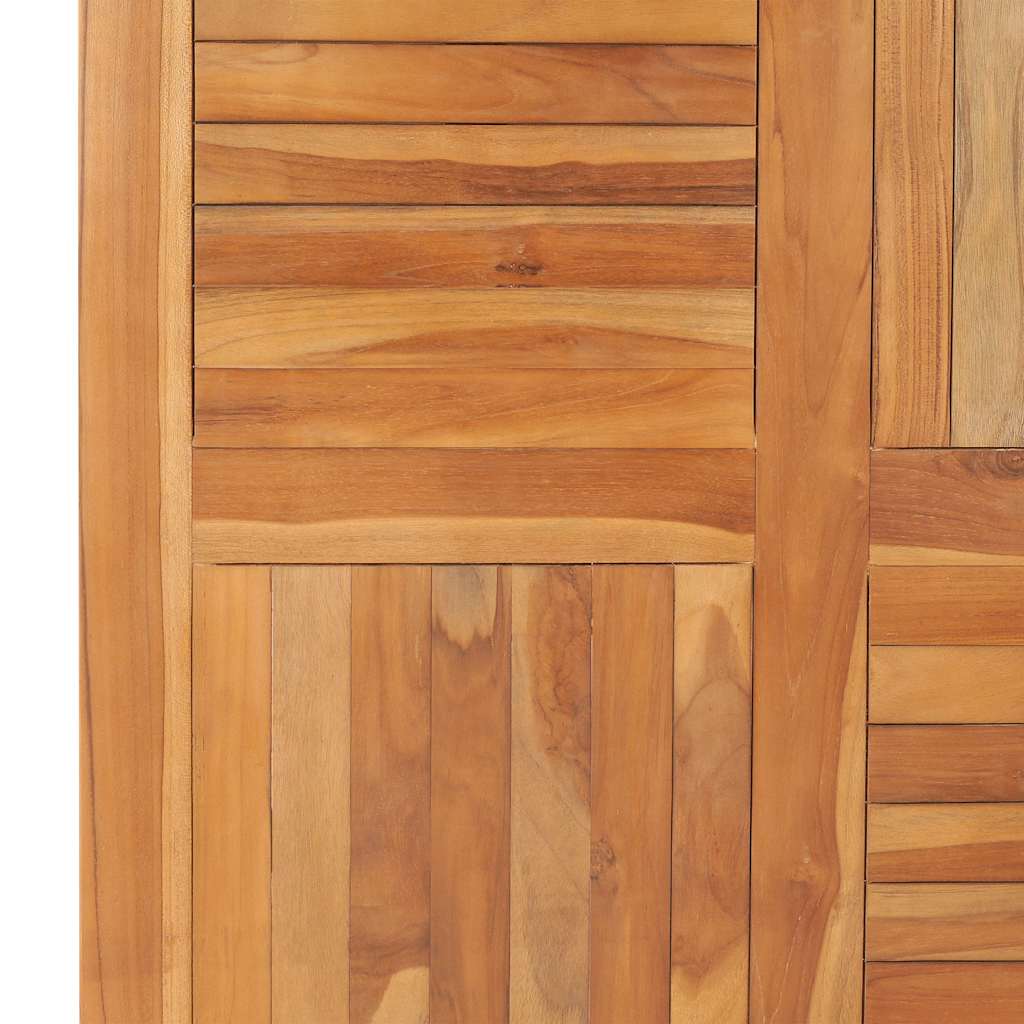 Piano del Tavolo Legno Massello di Teak Quadrato 90x90x2,5 cm | homemem39