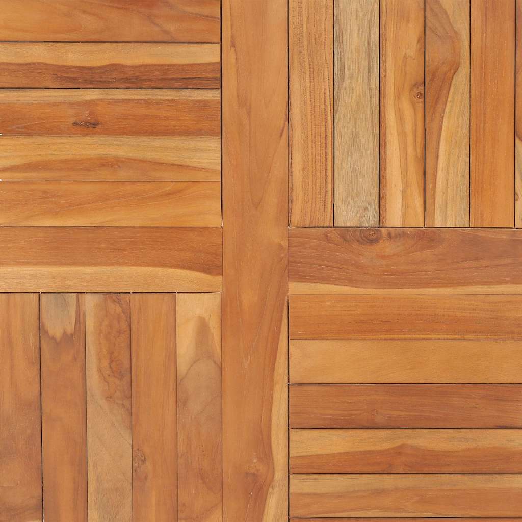 Piano del Tavolo Legno Massello di Teak Quadrato 90x90x2,5 cm | homemem39