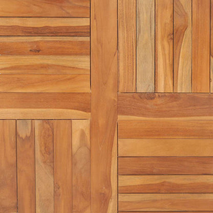 Piano del Tavolo Legno Massello di Teak Quadrato 90x90x2,5 cm | homemem39