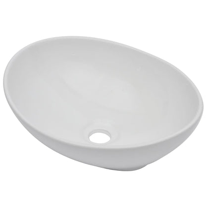 Set Mobili da Bagno 2 pz Ceramica Bianco
