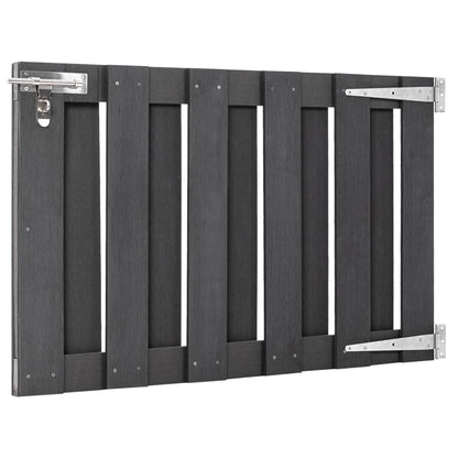 Cancello da Giardino in WPC 100x60 cm Grigio | homemem39