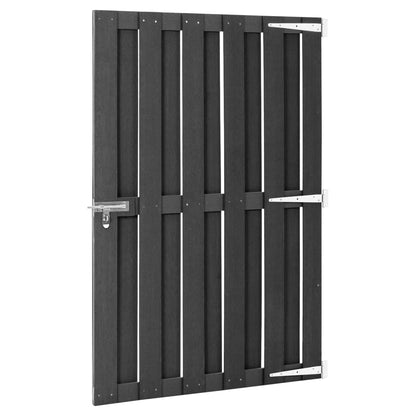 Cancello da Giardino in WPC 100x150 cm Grigio - homemem39