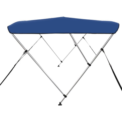 Bimini di Prua con Tendalino a 3 Archi Blu 183x180x137 cm - homemem39