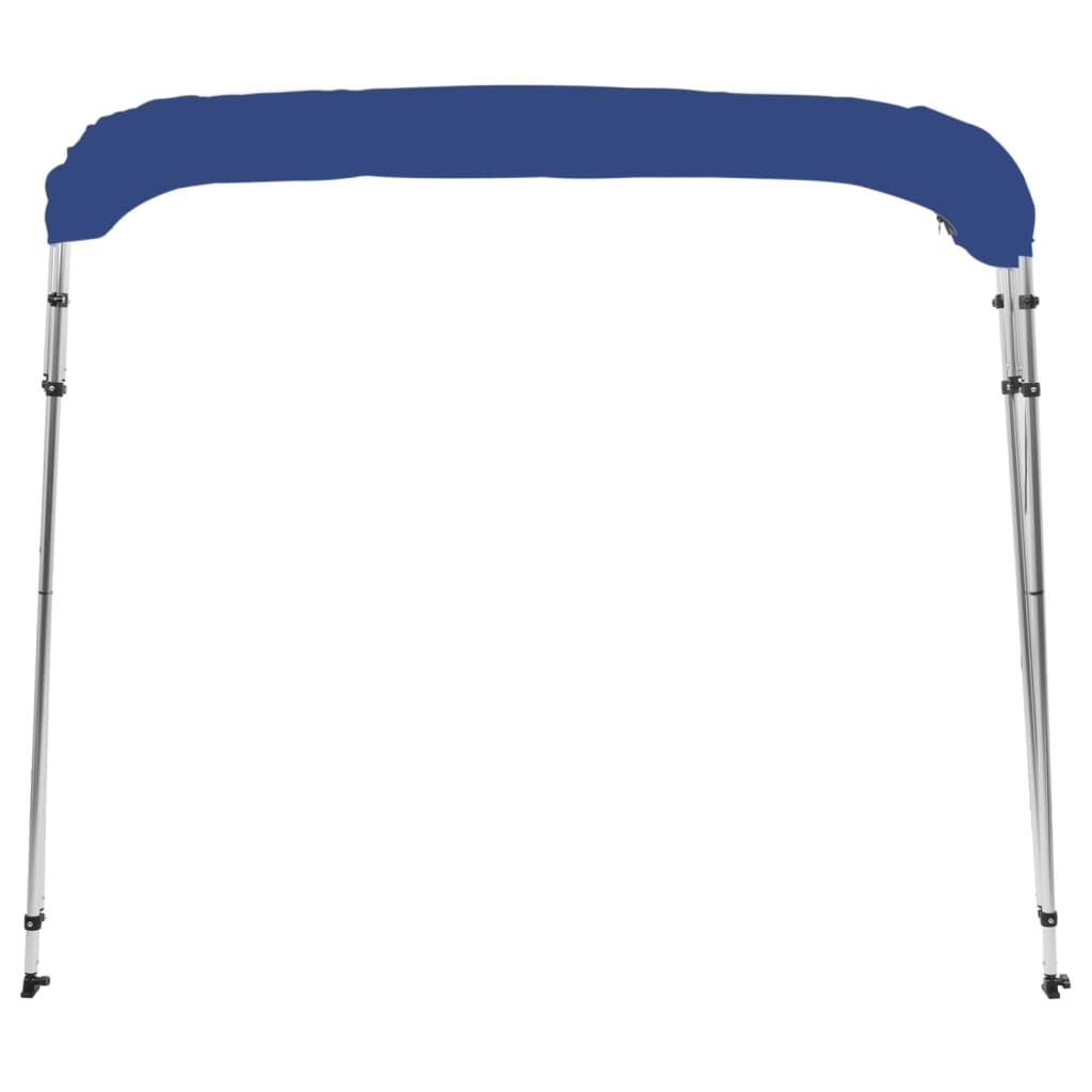 Bimini di Prua con Tendalino a 4 Archi Blu 243x210x137 cm - homemem39