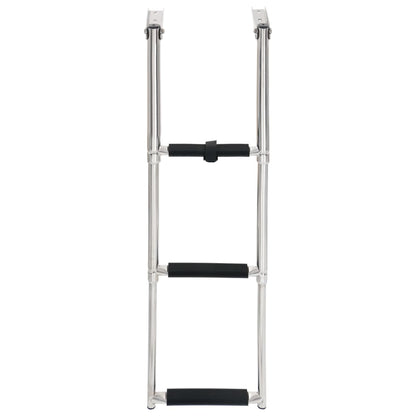 Scaletta di Imbarco Pieghevole a 3 Gradini in Acciaio Inox | homemem39