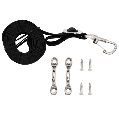 Cinghie per Tendalino Bimini 2 pz in Tessuto e Acciaio Inox | homemem39