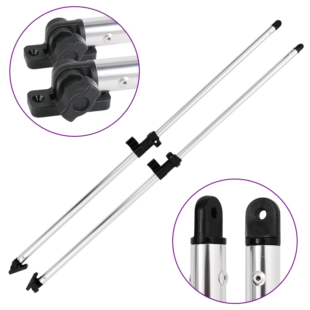 Pali di Supporto per Bimini Top 2 pz Alluminio | homemem39