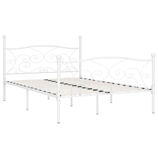 Giroletto con Doghe Bianco in Metallo 140x200 cm | homemem39
