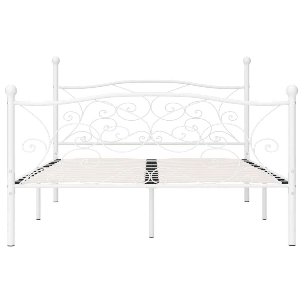 Giroletto con Doghe Bianco in Metallo 140x200 cm | homemem39