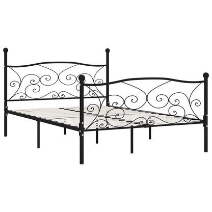 Giroletto con Doghe Nero in Metallo 120x200 cm | homemem39