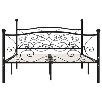 Giroletto con Doghe Nero in Metallo 120x200 cm | homemem39