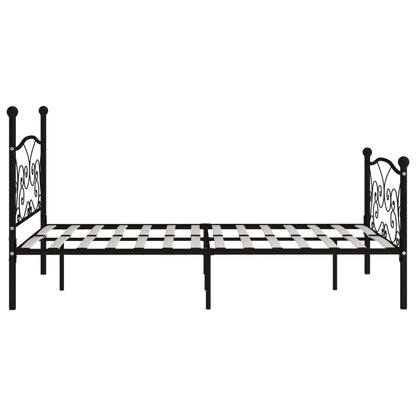 Giroletto con Doghe Nero in Metallo 120x200 cm