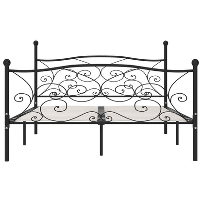 Giroletto con Doghe Nero in Metallo 180x200 cm | homemem39