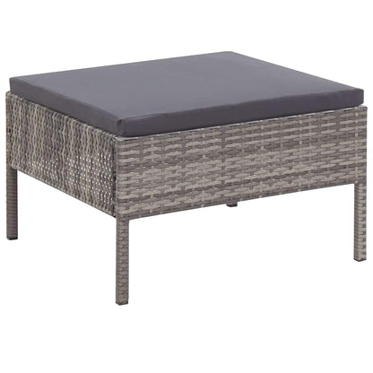 Set Divani da Giardino 6 pz con Cuscini in Polyrattan